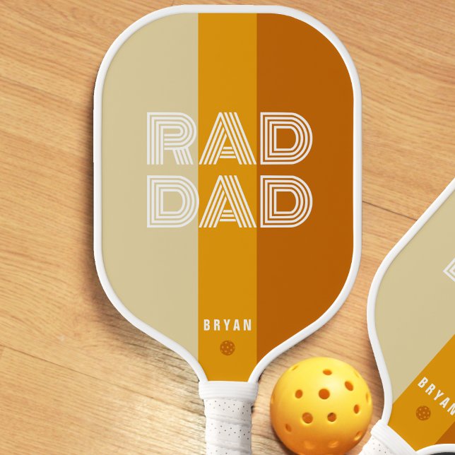 Palas De Pickleball Rad Dad retro striped (Retro Striped Rad Dad Pickleball Paddle
)