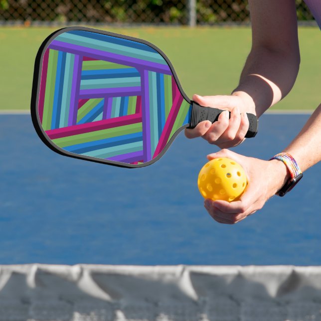 Palas De Pickleball Rainbow Crisscross (in situ)