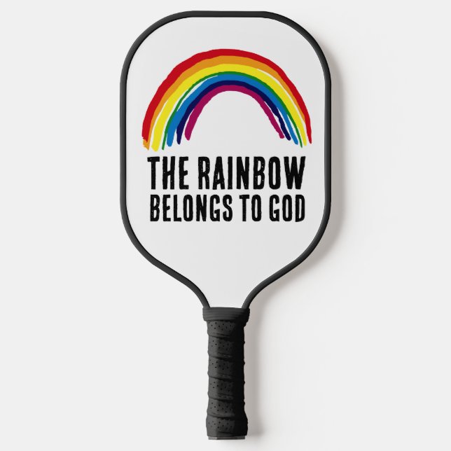 PALAS DE PICKLEBALL RAINBOW PERTENECE A DIOS PICKLEBALL PADDLE (Anverso)