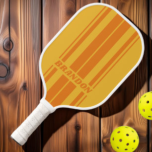 Palas De Pickleball Ranura de rayas de tablero doble de surco naranja 