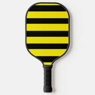 Palas De Pickleball Rayado amarillo y negro
