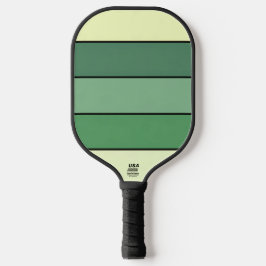Palas De Pickleball Rayas Amarillas Verdes De Invierno Sobre Papel Acu