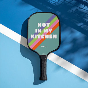 Palas De Pickleball Rayas antiguas en azul turbio no en mi cocina