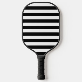 Palas De Pickleball Rayas blancas y negras clásicas vintage