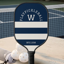 Palas De Pickleball Rayas Costeras de Verano de la Marina Moderna Mono