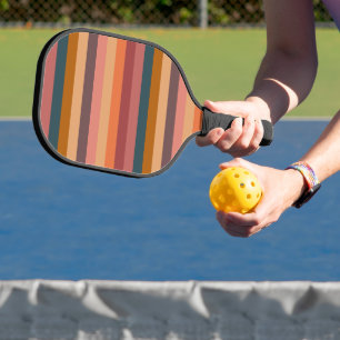 Palas De Pickleball Rayas de acuarela de puesta de sol