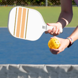 Palas De Pickleball Rayas De Carreras Del Borde Superior Del Naranja L