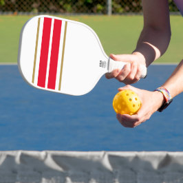 Palas De Pickleball Rayas de Carreras del borde superior rojo brillant