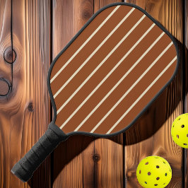 Palas De Pickleball Rayas de mediados de siglo Color del sol del desie