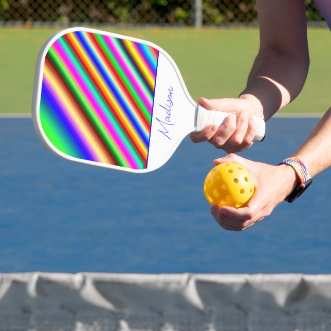 Palas De Pickleball Rayas de mod geniales personalizadas (in situ)