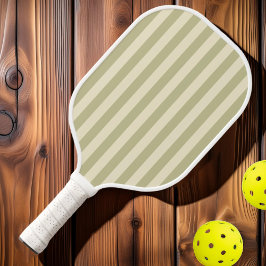 Palas De Pickleball Rayas de Polo de Época Media Polvo Salvia