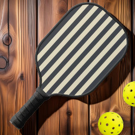 Palas De Pickleball Rayas de Polo de Época Mediterráneo Gris