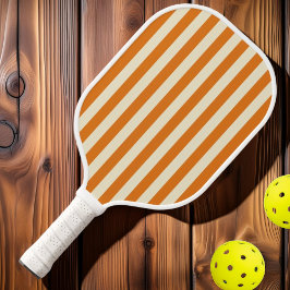 Palas De Pickleball Rayas de Polo de Mediados de Siglo Cálido Cítrico