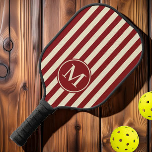 Palas De Pickleball Rayas de Polo de mediados de siglo en profundo cra