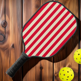 Palas De Pickleball Rayas de Polo de Mediados de Siglo Rosa de Recolec