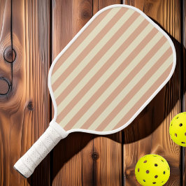Palas De Pickleball Rayas de Polo de mediados de siglo Sweet Peach