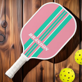 Palas De Pickleball Rayas de Rally Nostálgicas Brisa de Playa con Nomb