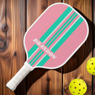 Palas De Pickleball Rayas de Rally Nostálgicas Brisa de Playa con Nomb