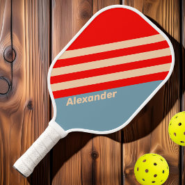 Palas De Pickleball Rayas del Horizonte del Océano Deportivo Vintage c