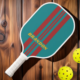 Palas De Pickleball Rayas del Rally de Ruby Reef con Nombre