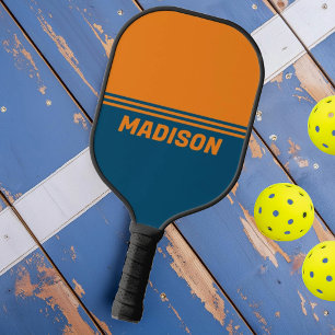 Palas De Pickleball Rayas Deportivas Modernas con Nombre