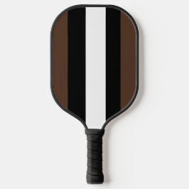 Palas De Pickleball Rayas marrones, negras y blancas