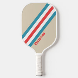 Palas De Pickleball Rayas Perseguidoras de Nubes con Nombre