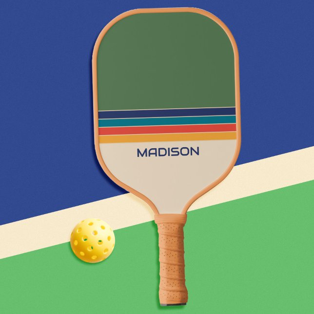 Palas De Pickleball Rayas retro 70 personalizadas (Subido por el creador)