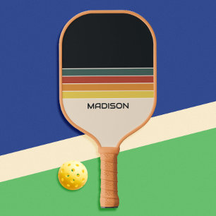 Palas De Pickleball Rayas retro 70 personalizadas
