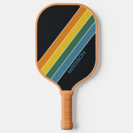 Palas De Pickleball Rayas retro personalizadas