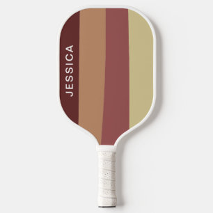 Palas De Pickleball Rayas retro rojas moderadas