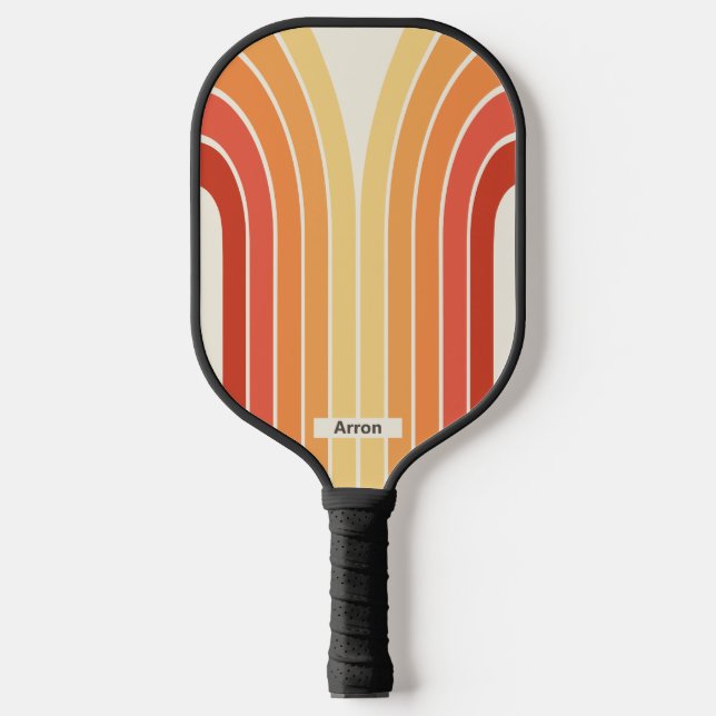 Palas De Pickleball Rayas retro Stripes Geométricas (Anverso)