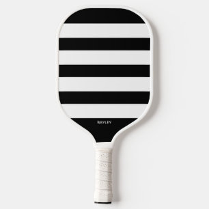 Palas De Pickleball Rayas simples, cualquier color, nombre de monogram
