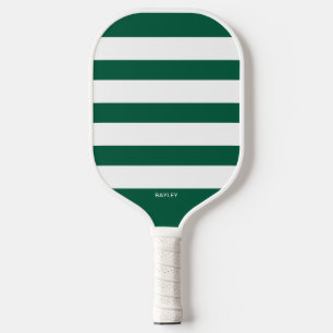 Palas De Pickleball Rayas simples, cualquier color, nombre de monogram