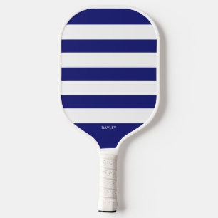 Palas De Pickleball Rayas simples, cualquier color, nombre de monogram