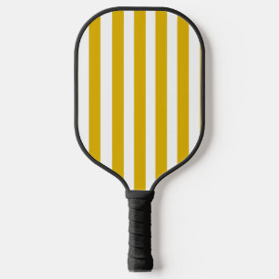 Palas De Pickleball Rayas verticales amarillas y blancas