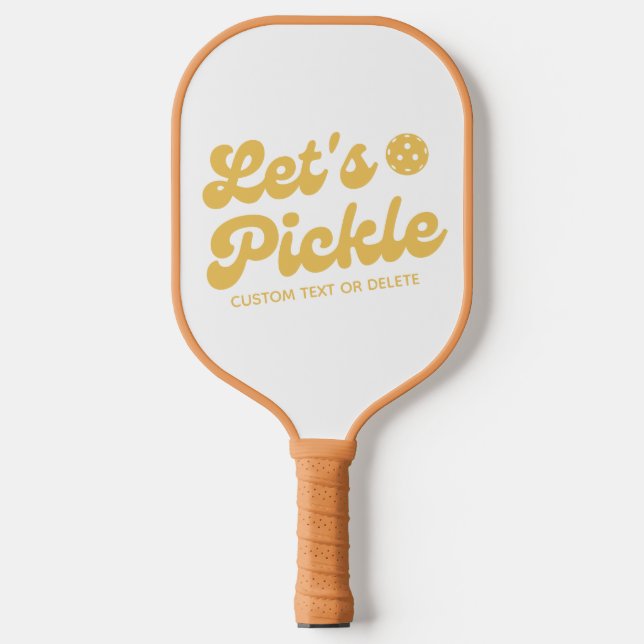Palas De Pickleball Recojemos el texto personalizado de Guay Retro (Anverso)
