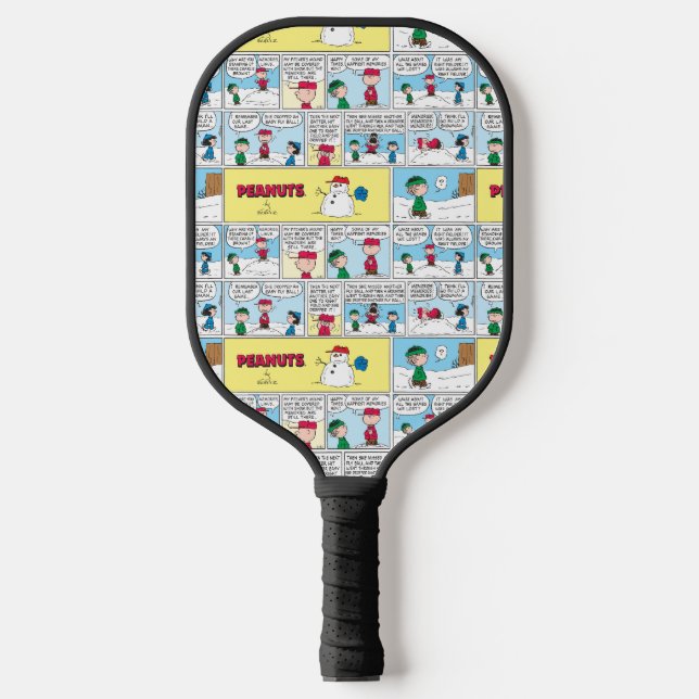 Palas De Pickleball Recuerdos de béisbol de Charlie Brown (Anverso)