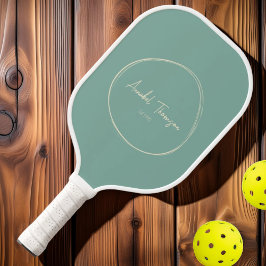 Palas De Pickleball Reef Aqua Moderno de Mediados de Siglo | Nombre de