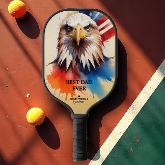 Palas De Pickleball Refined Modern & Elegant Patriotic Eagle