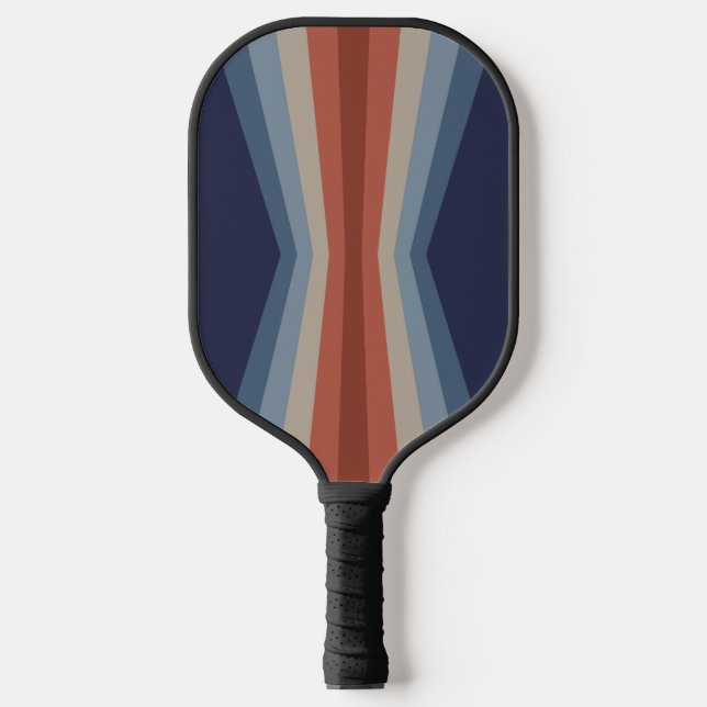 Palas De Pickleball Reflejo arcoiris en estilo retro (Anverso)