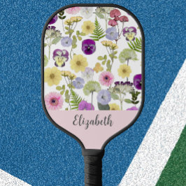 Palas De Pickleball Regalo de flores silvestres de bonito de estilo fe