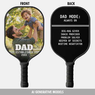 Palas De Pickleball Regalo de Foto de Papá e Hijo Establecido por Papá