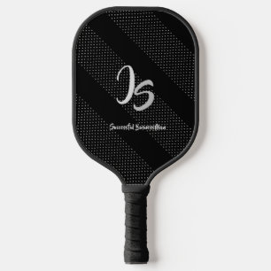 Palas De Pickleball Regalo elegante con Monograma de plata personaliza