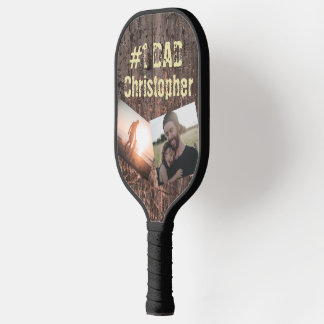 Palas De Pickleball Regalo para papá Efecto Madera #1 Papá