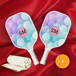 Palas De Pickleball Regalo personalizado moderno abstracto en azul pas