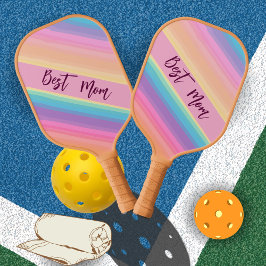 Palas De Pickleball Regalo personalizado pastel rosa elegante para mam