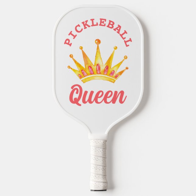 Palas De Pickleball Reina de la pelota de oro rosa (Anverso)