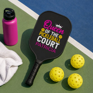 Palas De Pickleball Reina de la pista de Pickleball Nombre Monograma D