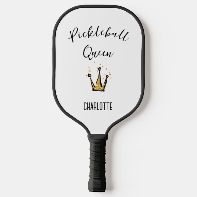 Palas De Pickleball Reina del baloncesto | Nombre personalizado de la  (Reverso )